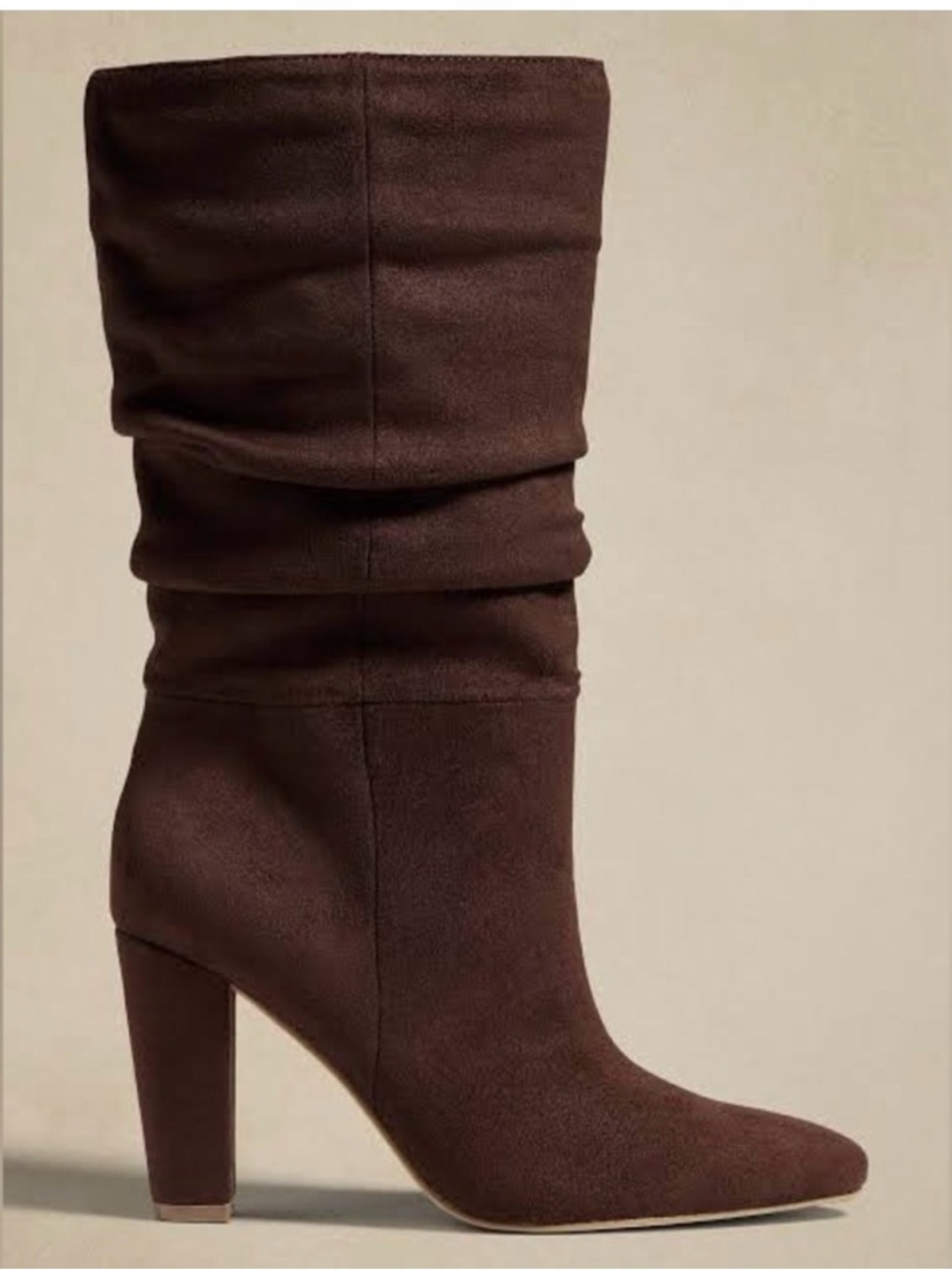 🔥NWT..BANANA REPUBLIC VEGAN SUEDE SLOUCHED BOOTS🔥